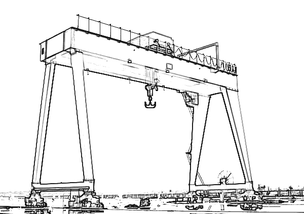 甘肃兰州龙门吊厂家 20吨龙门吊露天贮料场用