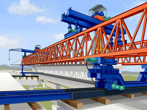 辽源GYLQ260T-50M全新自平衡过跨架桥机